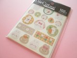 Photo: Beautiful Die Cut Stickers Seals Set Kyowa *Rabbit (62-D35)