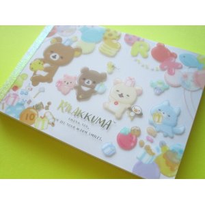 Photo: Kawaii Cute Large Memo Pad Rilakkuma San-x *Happy Smile For You (MH12301)