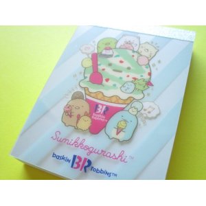 Photo: Kawaii Cute Mini Memo Pad Sumikkogurashi San-x *baskin robbins (MH11601-2)