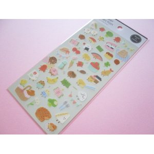 Photo: Kawaii Cute Design Stickers Sheet Gaia *Friendly Food (466633-1)