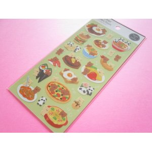 Photo: Kawaii Cute Design Stickers Sheet Gaia *Animal in Food (466636-1)