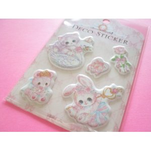 Photo: Kawaii Cute Puffy Deco Stickers Sheet Amenomori Fumika Clothes Pin *Ballerina Dream (US-14670)