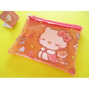 Photo: Kawaii Cute Mini Flat Vinyl Pouch Hello Kitty Sanrio *Sleepy (118568)