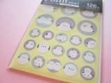 Photo: Kawaii Cute Masking Die Cut Seals Set Kyowa *もふもふばーど (62-D83)