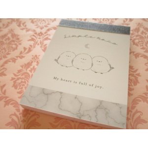 Photo: Kawaii Cute Mini Memo Pad Simple Moco Kamio Japan *Marble (215491)