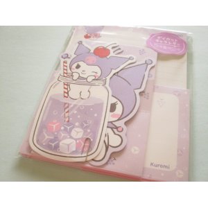 Photo: Kawaii Cute Sanrio Die-cut Letter Set Cute Modell *Kuromi (303304)