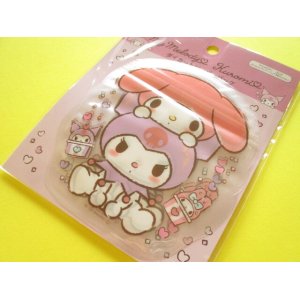 Photo: Kawaii Cute Die-Cut Zipper Bags Set Sanrio *My Melody & Kuromi (DZB-MM)