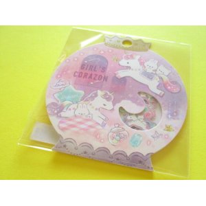 Photo: Kawaii Cute Sticker Flakes Sack Q-LiA *Girl's Corazon Unicorn (81047)