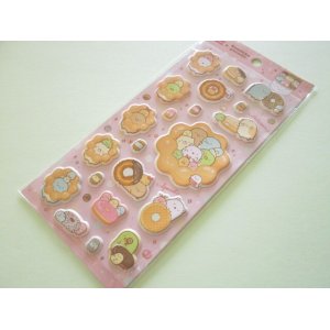 Photo: Kawaii Cute Puffy Funi Funi Stickers Sheet Sumikkogurashi San-x *Mister Donut (SE60402)