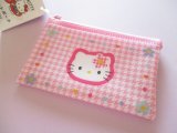 Photo: Kawaii Cute Hello Kitty 50th Anniversary Small Flat Vinyl Pouch Sanrio *Hello Kitty (38964)