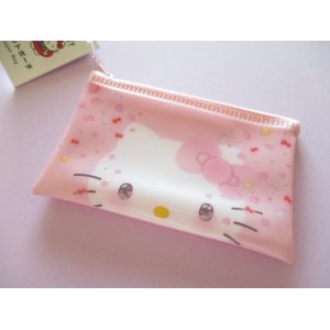 Photo: Kawaii Cute Hello Kitty 50th Anniversary Small Flat Vinyl Pouch Sanrio *Hello Kitty (38965)