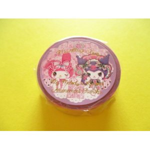 Photo: Kawaii Cute Masking Tape Sticker Sanrio Characters × 飴ノ森ふみか Amenomori Fumika Clothes Pin *My Melody & Kuromi (MT-84031)