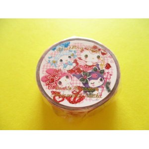 Photo: Kawaii Cute Masking Tape Sticker Sanrio Characters × 飴ノ森ふみか Amenomori Fumika Clothes Pin *A La Mode Mix (MT-84032)