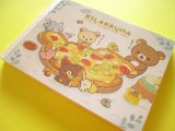 Photo: Kawaii Cute Large Memo Pad Rilakkuma San-x *Minna de mampuku maku maku (MH21902)