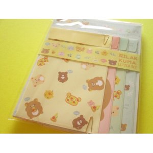 Photo: Kawaii Cute Regular Letter Set Rilakkuma San-x *Minna de mampuku maku maku (LH81501)