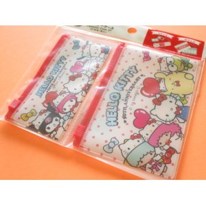 Photo: Kawaii Cute Hello Kitty 50th Anniversary 2pcs Fastener Case Sanrio *Hello Kitty (38850)