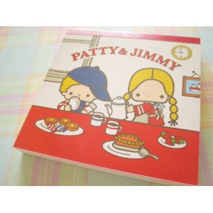 Photo: Kawaii Cute Medium Square Memo Pad Sanrio *Patty & Jimmy (S2844869)