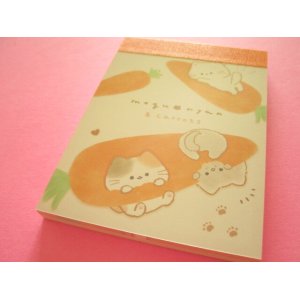 Photo: Kawaii Cute Mini Memo Pad Mogu♡nyan Kamio Japan *Carrot  (222042)