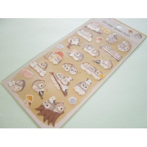 Photo: Kawaii Cute Stickers Sheet Gaia *Japanese dwarf flying squirrel (466746-1)