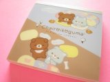 Photo: Kawaii Cute Square Memo Pad Rilakkuma San-x *Aokogu no otomari (MH23701)