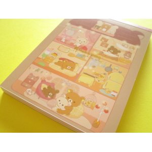 Photo: Kawaii Cute Large Memo Pad Rilakkuma San-x *すてきなお家 (MH24401)