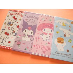 Photo: 4 packs Kawaii Cute Envelopes Pochibukuro Sanrio Characters Set (018915)