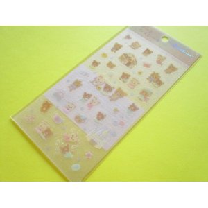 Photo: Kawaii Cute Lame Clear Stickers Sheet San-x *Rilakkuma (SE66002)