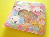 Photo: Kawaii Cute Ohajiki Disc Sticker Flakes Sack KAMIO JAPAN *Kira Usa Twins (225024)