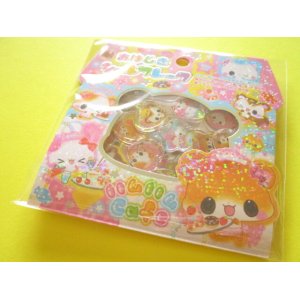 Photo: Kawaii Cute Ohajiki Disc Sticker Flakes Sack KAMIO JAPAN *Ham Ham Cafe (225025)