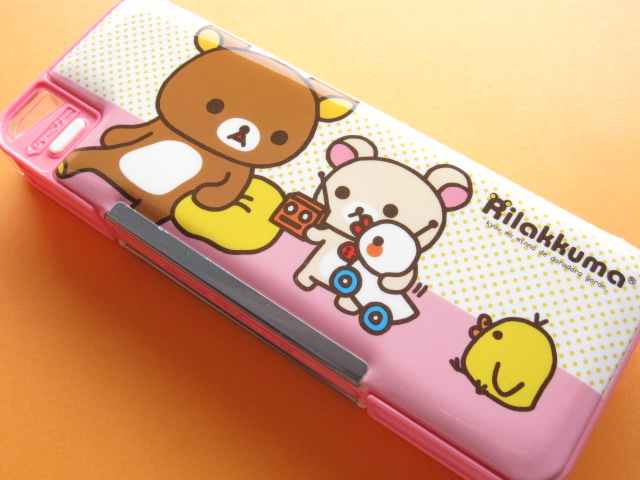 Kawaii Cute Pencil / Pen Case / Box Rilakkuma San-x *Pink (P-1502BT 67) -  Kawaii Shop Japan