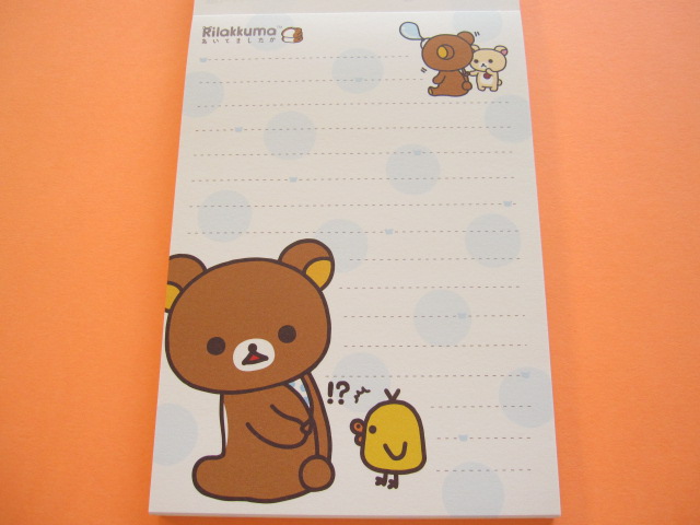 Photo: Kawaii Cute Large Memo Pad SAN-X *Rilakkuma そのままリラックマ (MW 02601)