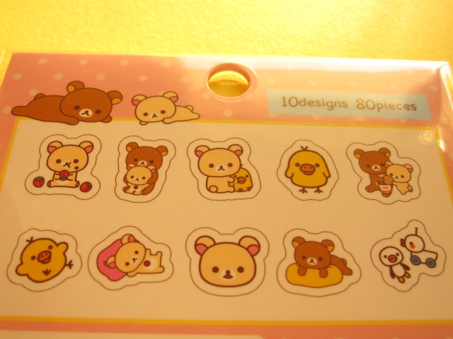 Photo: Seal Bits Kawaii Cute Sticker Flakes Sack San-x *Rilakkuma (SE28802)