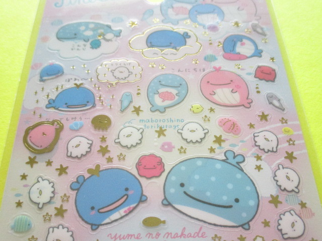 Photo: Kawaii Cute Sticker Sheet San-x Jinbesan *Maigo no Kokujira no Yume (SE38102)