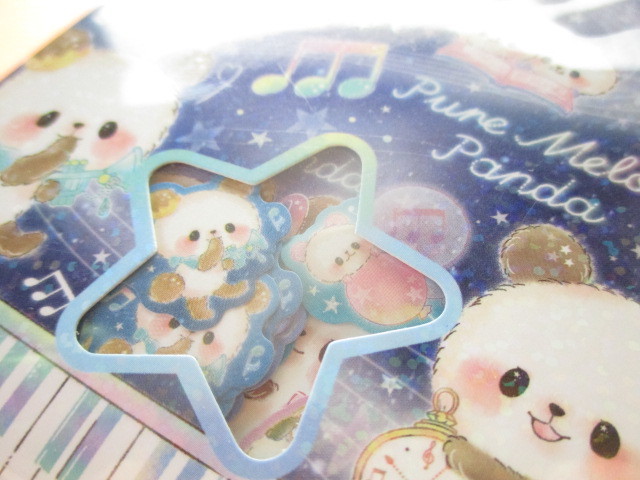 Photo: Kawaii Cute Sticker Flakes Sack Kamio Japan *Pure Melody Panda (24549）