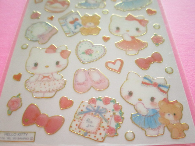 Photo: Kawaii Cute Stickers Sheet Hello Kitty × たけいみき Miki Takei Sanrio *Paris and Ribbons (US-15458)