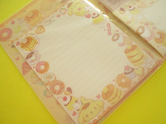 Photo: Kawaii Cute Letter Set POMPOMPURIN × たけいみき Miki Takei Sanrio *Soufflé (LS-15465)