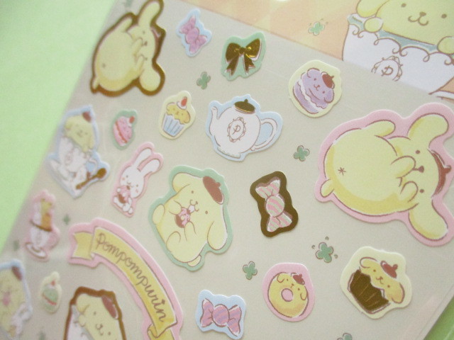 Photo: Kawaii Cute Stickers Sheet Sanrio *POMPOMPURIN (Tea Party)