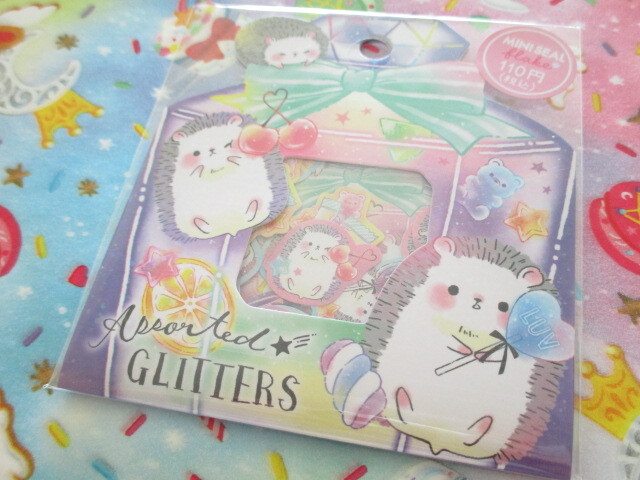 Photo1: Kawaii Cute Sticker Flakes Sack Crux *Assorted Glitters (473105)