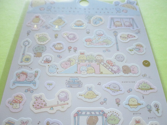 Photo: Kawaii Cute Stickers Sheet Sumikkogurashi San-x *minikko to asobo (SE50301)