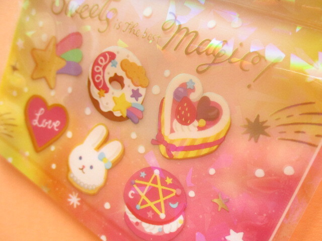 Photo: 7 pcs Kawaii Cute Zipper Bags Set amifa *Sweets Magic 