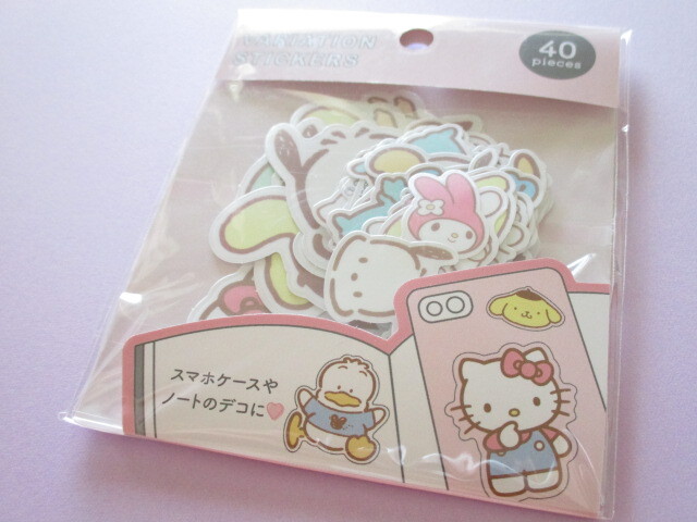 Photo1: Kawaii Cute Variation Sticker Flakes Sack Sanrio *Sanrio Characters (104080)