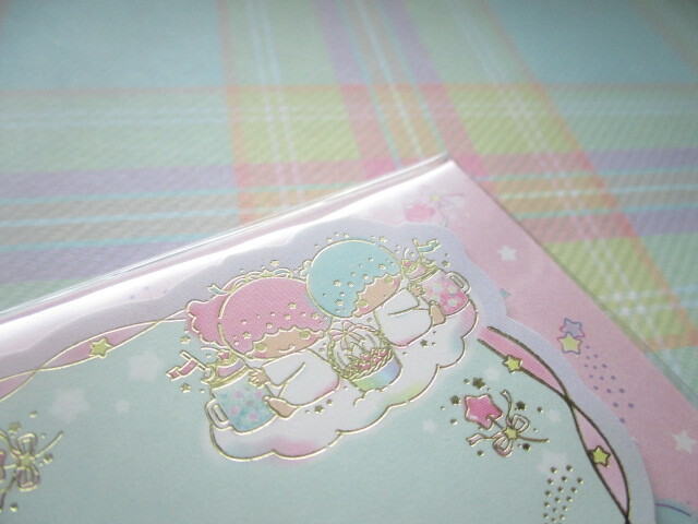 Photo: Kawaii Cute Mini Message Card Set Sanrio Original *Little Twin Stars (44255-1)