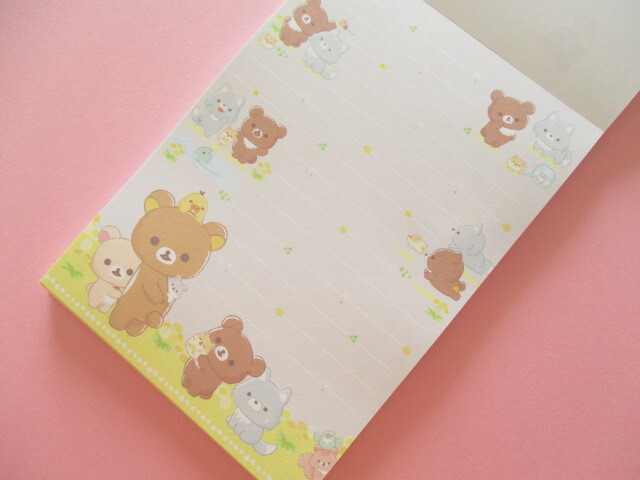 Photo: Kawaii Cute Large Memo Pad Rilakkuma San-x *Dandelion and Twin Hamsters (MH08502)