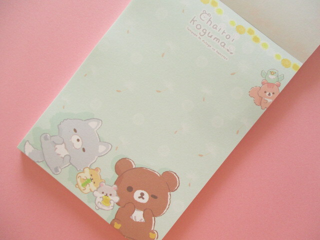 Photo: Kawaii Cute Large Memo Pad Rilakkuma San-x *Dandelion and Twin Hamsters (MH08501)