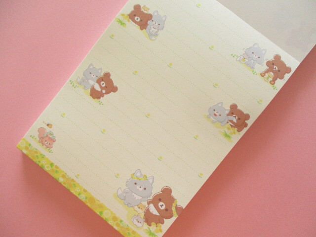 Photo: Kawaii Cute Large Memo Pad Rilakkuma San-x *Dandelion and Twin Hamsters (MH08501)