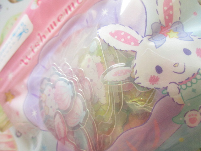 Photo: Kawaii Cute Summer Sticker Flakes Sack in Mini Zipper Case Sanrio Original *Wish me mell (98850-2)