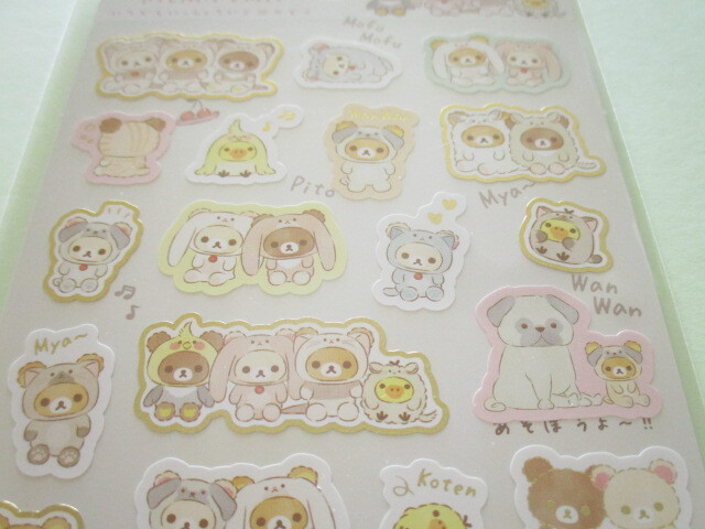 Photo: Kawaii Cute Sticker Sheet Always with Rilakkuma San-x *Your Little Family (SE53902)