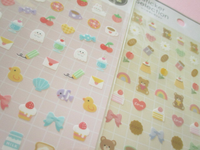 Photo: 2pcs Kawaii Cute Stickers Sheets Set Gaia *ゆるぷちモチーフ (466575)