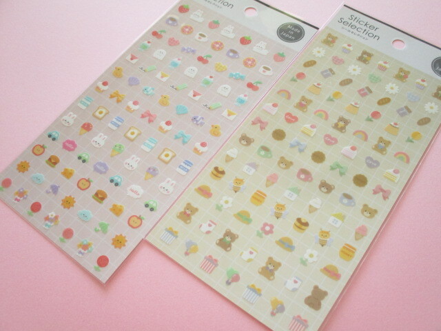 Photo1: 2pcs Kawaii Cute Stickers Sheets Set Gaia *ゆるぷちモチーフ (466575)