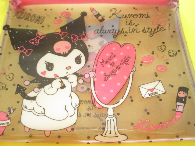 Photo: Kawaii Cute Mini Flat Pouch Kuromi Sanrio *Cute (31743)